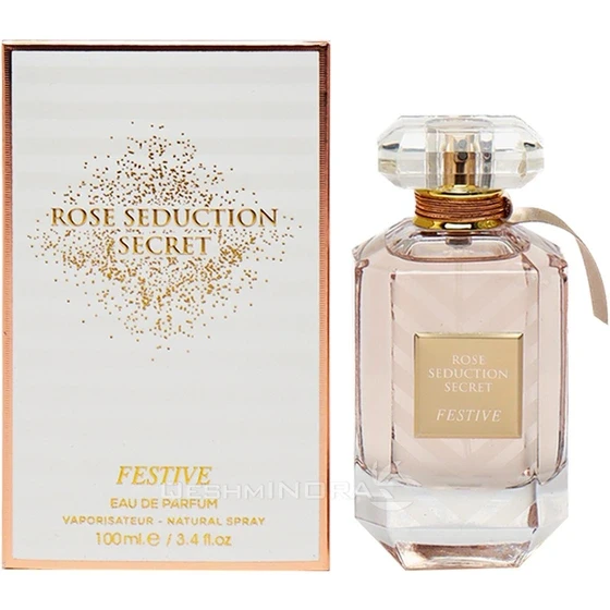 عطر ادوپرفیوم زنانه ورد مدل Rose Seduction Secret حجم ۱۰۰ میل رایحه شیرین معتدل
