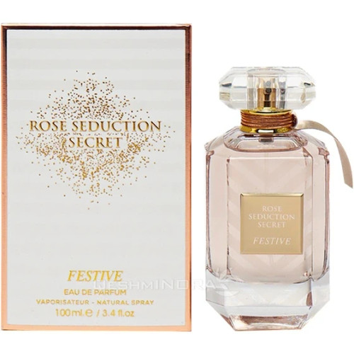 عطر ادوپرفیوم زنانه ورد مدل Rose Seduction Secret حجم ۱۰۰ میل رایحه شیرین معتدل